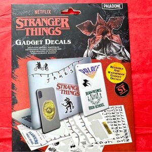 Stranger Things Gadget Decals - Black and White NEW Netflix